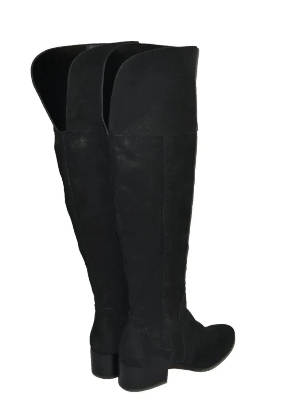 New! Vince Camuto Size 8 Kreston Over The Knee Boot Black Leather OTK DD18